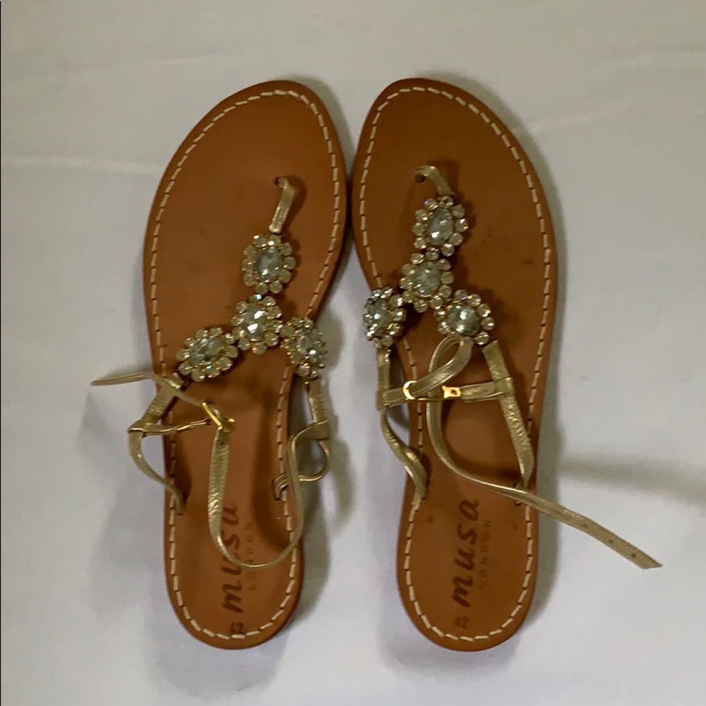 Musa London rhinestone dressy sandal
